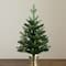 2ft. Pre-Lit Artificial Classic Christmas Tree with 35 Warm White LED Lights in Gold Decorative Planter